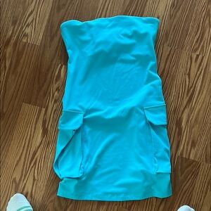 Susana Monaco Turquoise Mini Dress